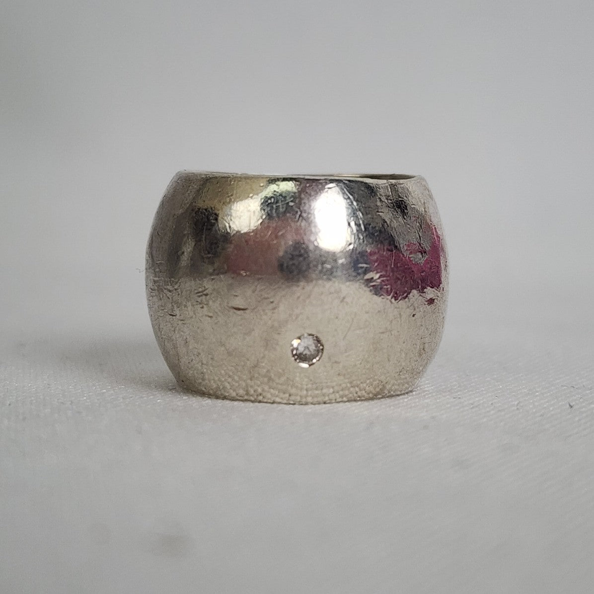 Silpada Bright Spot’ Sterling Silver Wide Band Ring Size 6