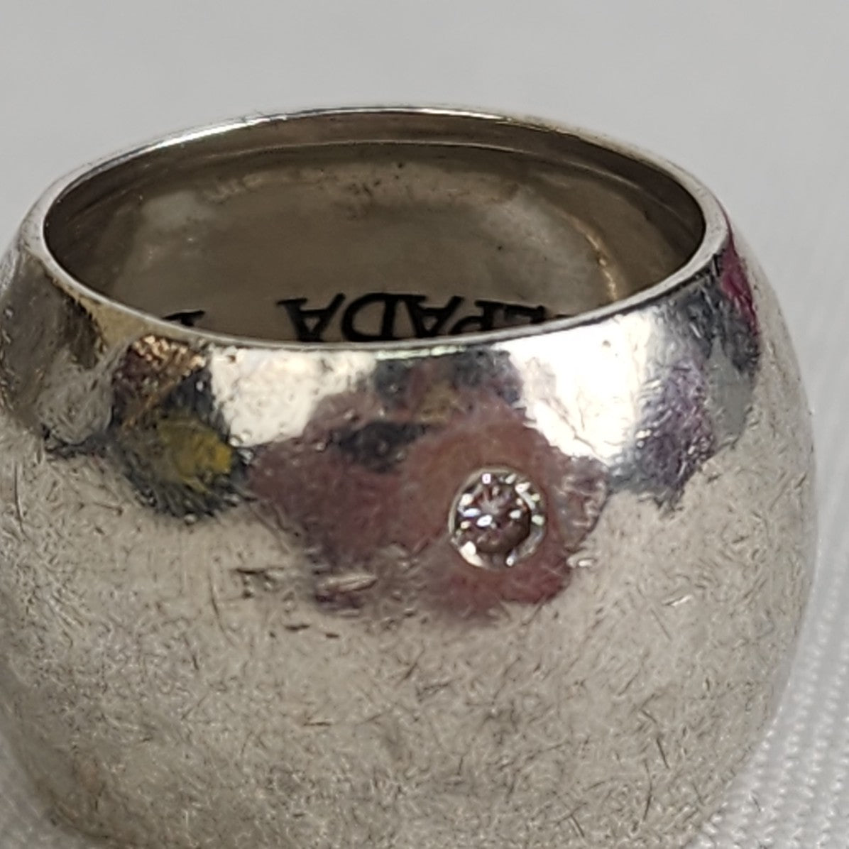 Silpada Bright Spot’ Sterling Silver Wide Band Ring Size 6
