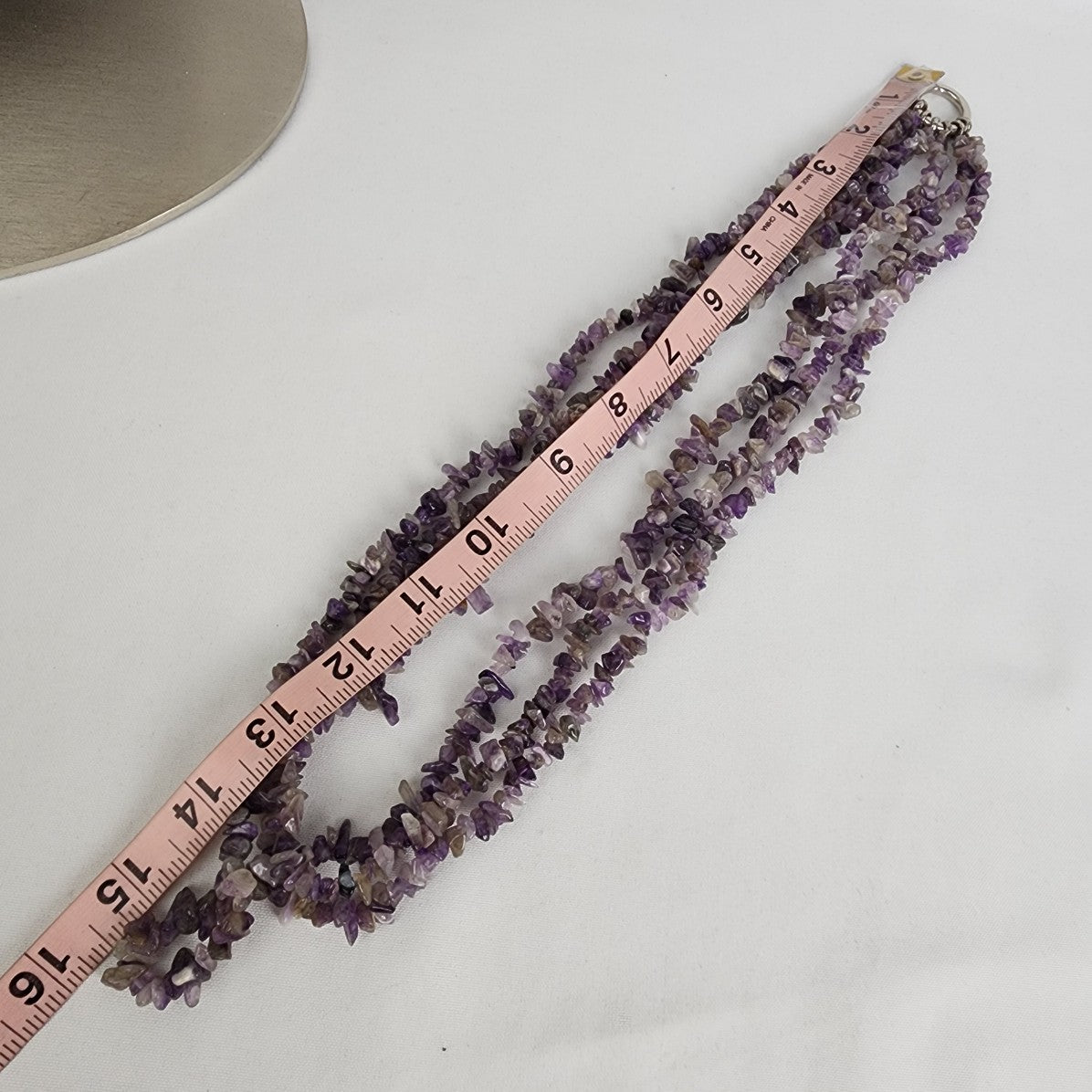 Multi-Strand Amethyst Chip Necklace