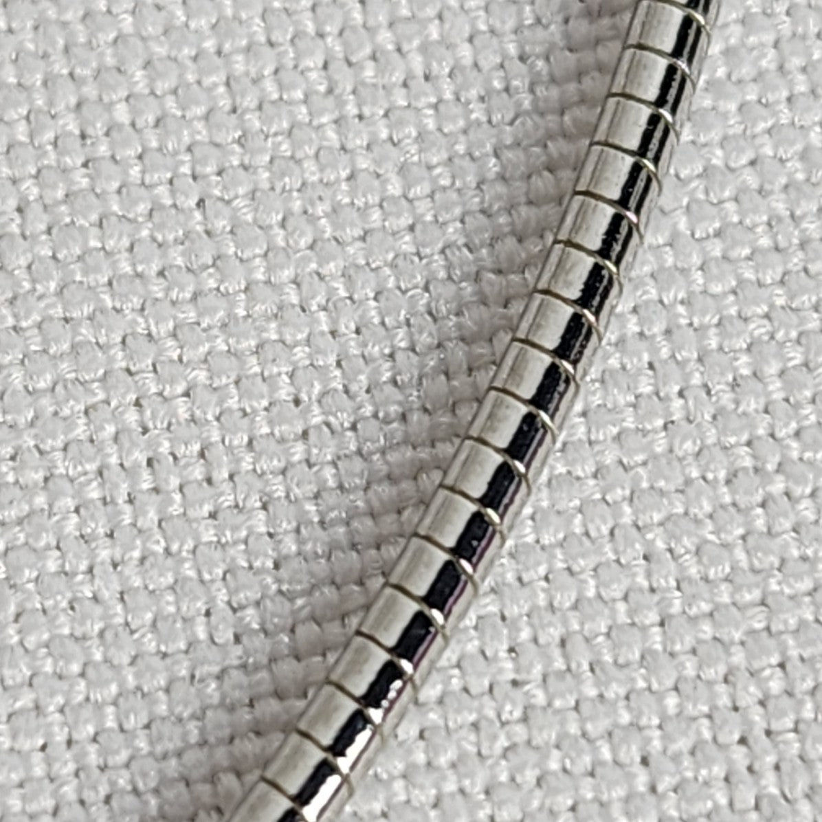 Butler Silver Tone Choker Necklace with Square Pendant
