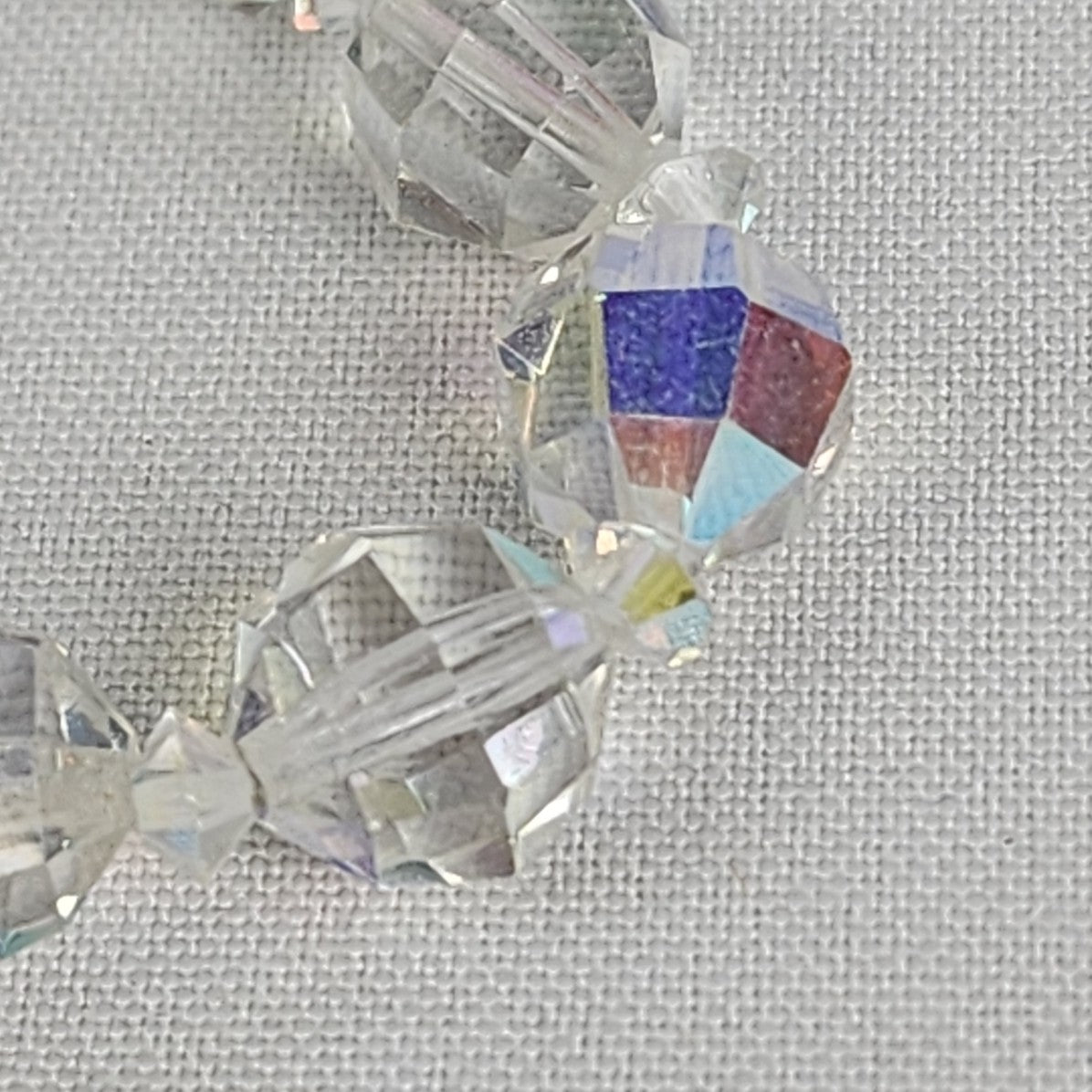 Vintage Aurora Borealis Glass Beaded Necklace
