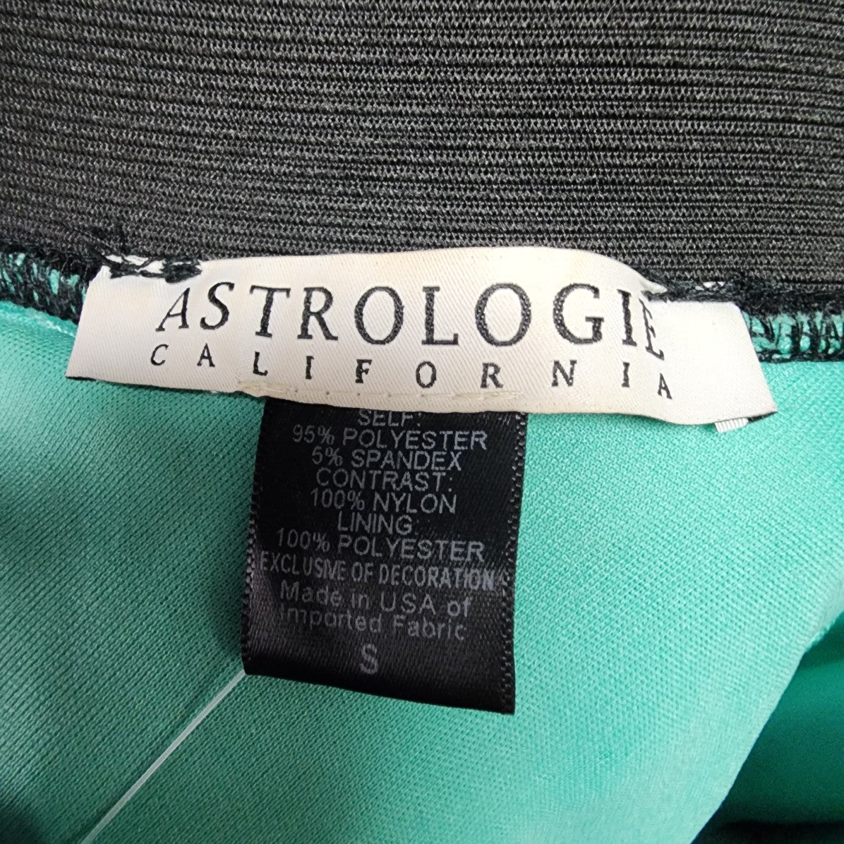 Astrologie California Mint & Black Lace Party Dress Size S
