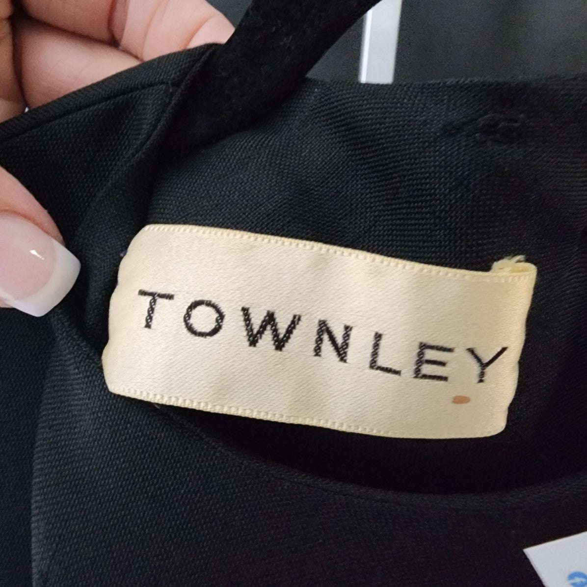Vintage Bonwit Teller by Townley Black Belted Sleeveless Dress Size XS