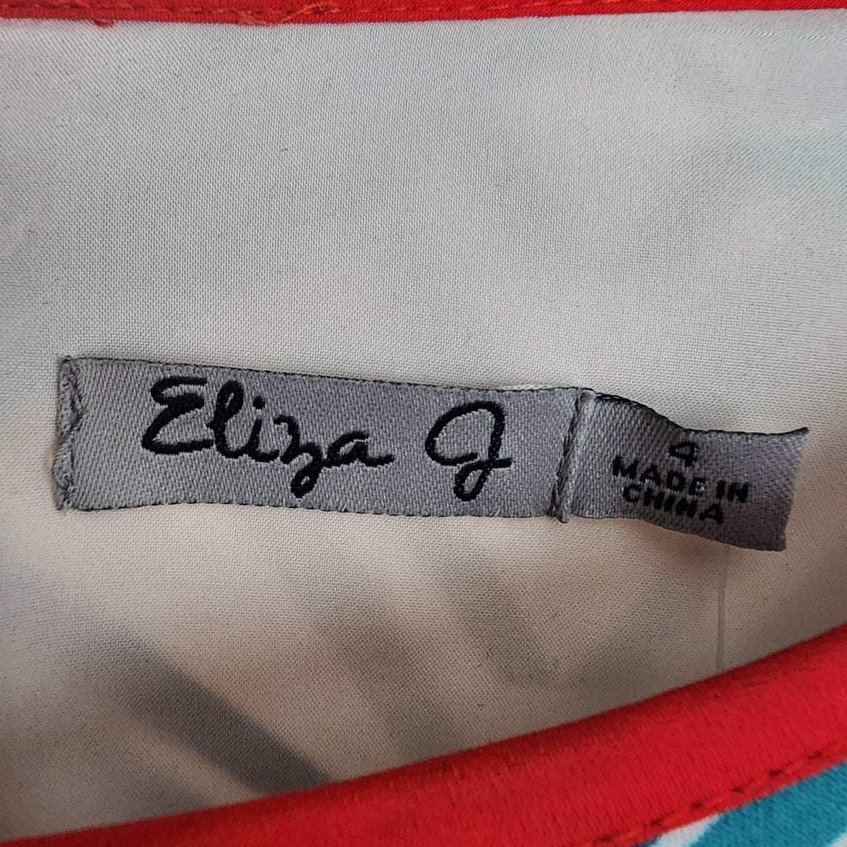 Eliza J Jersey Blue & Pink Mini Dress Size 4