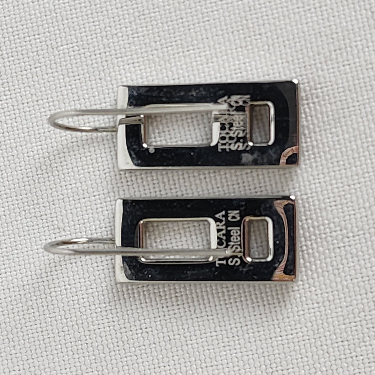 Tocara Stainless Steel Square Drop Earrings