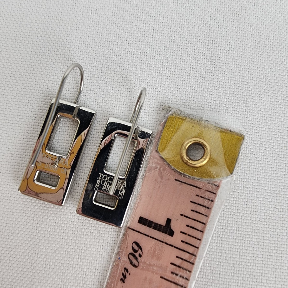 Tocara Stainless Steel Square Drop Earrings