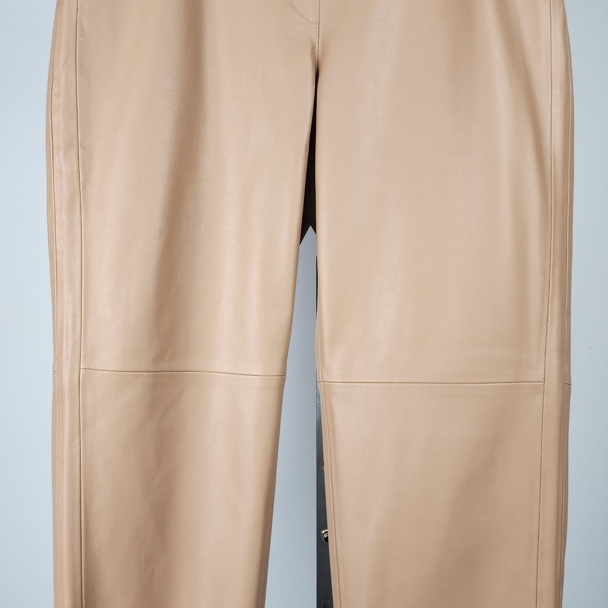 Gerry Weber Brown Vegan Leather Straight Leg Pants Size 16