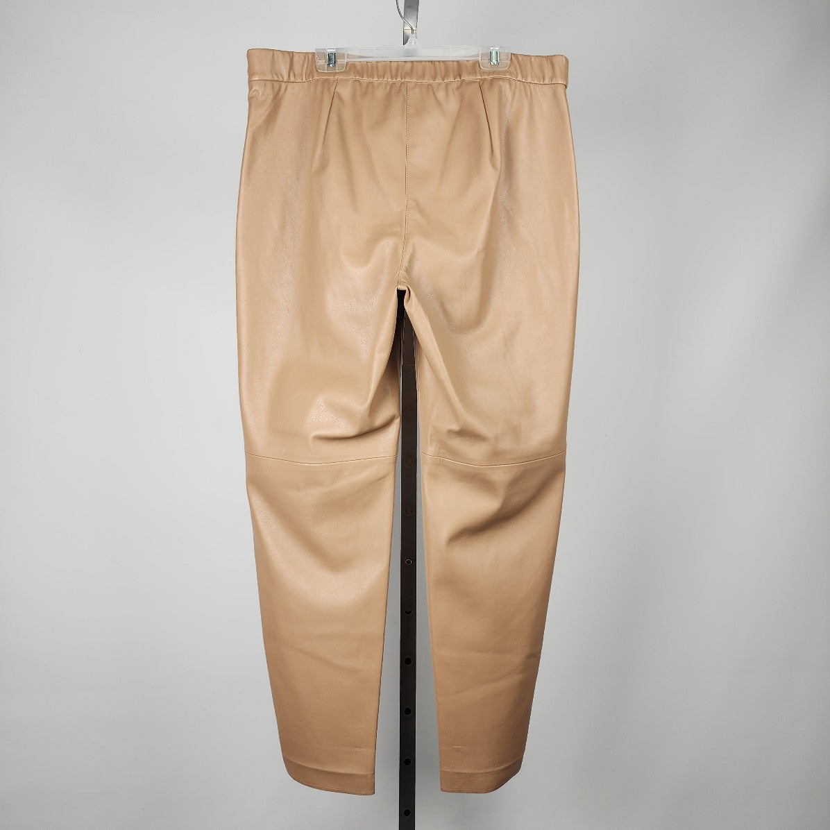 Gerry Weber Brown Vegan Leather Straight Leg Pants Size 16