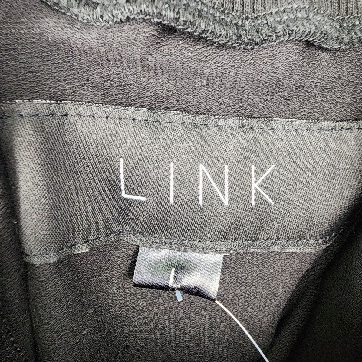 Link Black Cotton Spell Out Sweat Pants Size L
