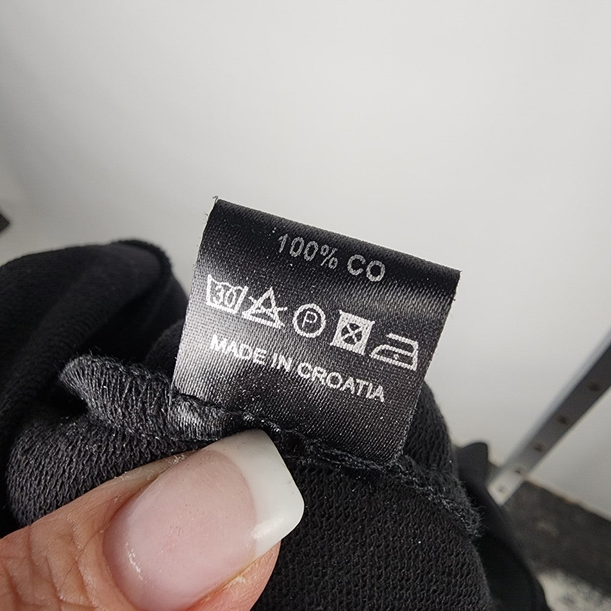 Link Black Cotton Spell Out Sweat Pants Size L
