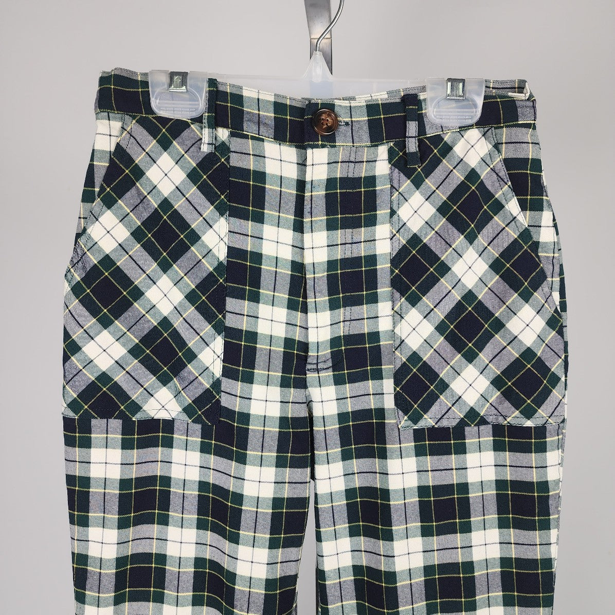 Urban Outfitters Green Plaid Tartan Cropped Pants Size 2