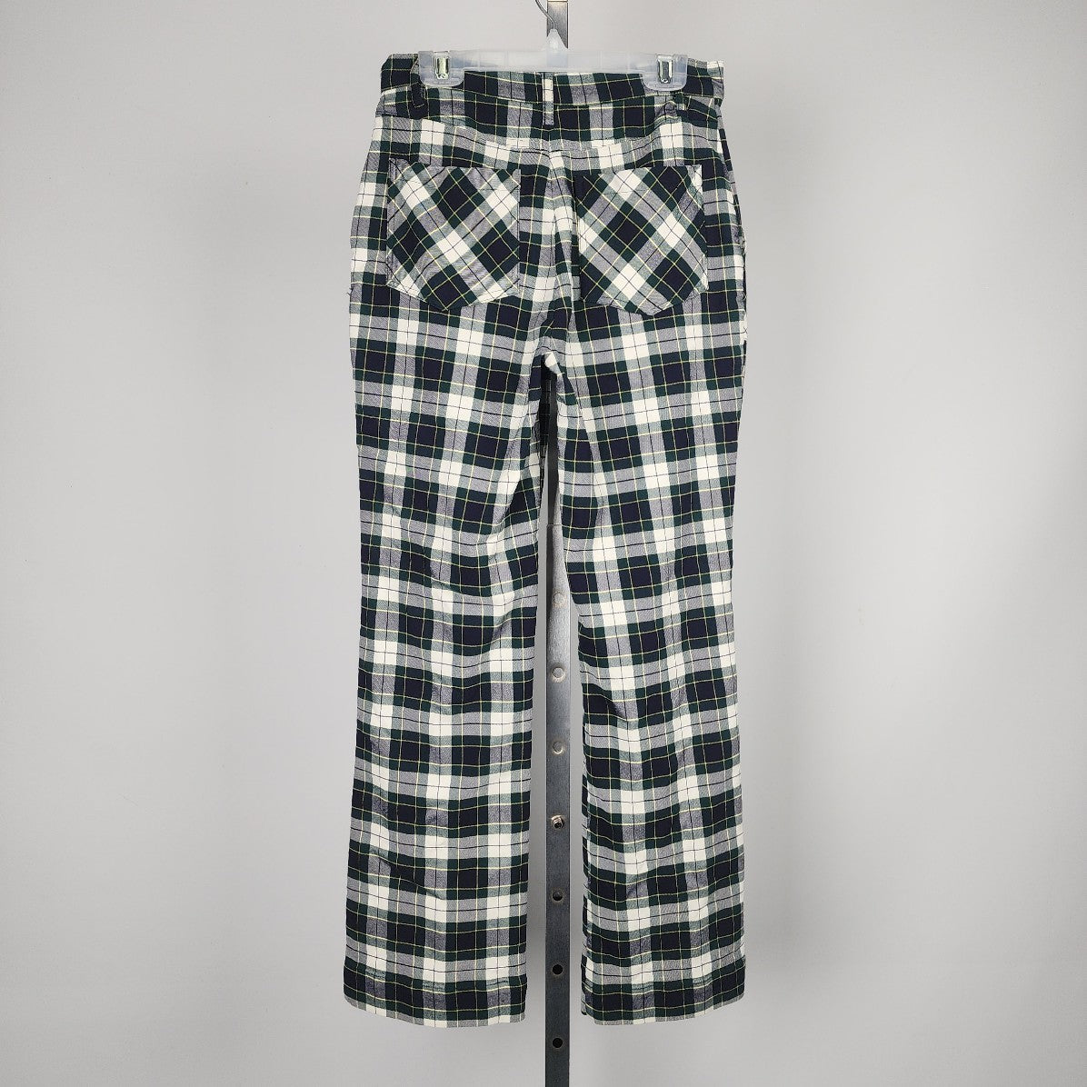 Urban Outfitters Green Plaid Tartan Cropped Pants Size 2
