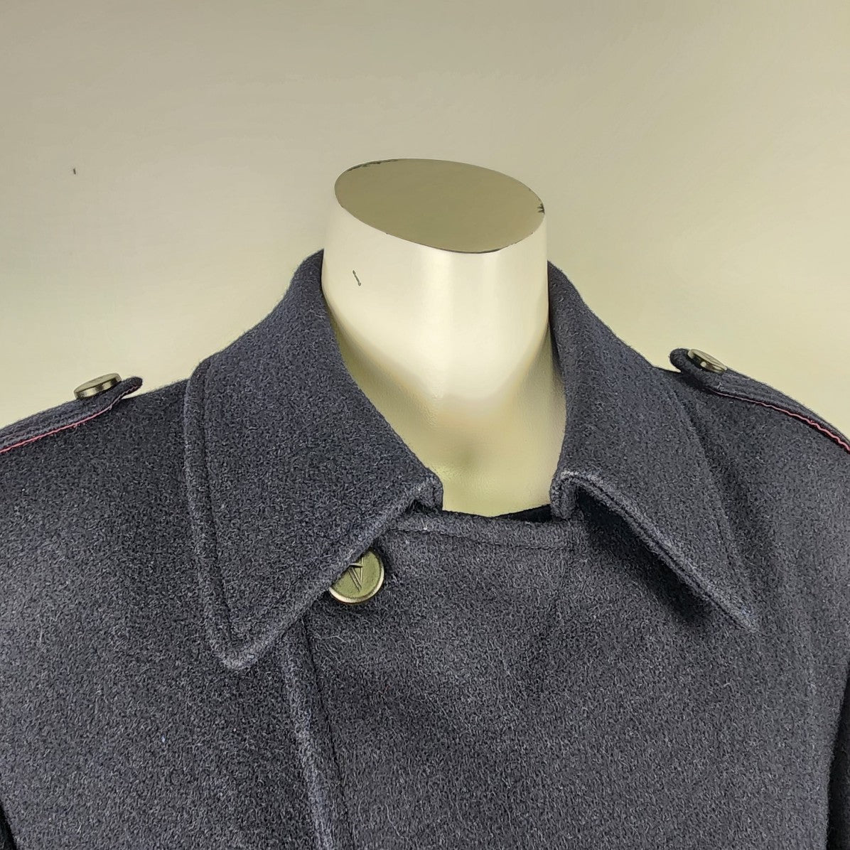 Vintage Bluda Inverno Navy Blue Wool Pea Coat Size 10