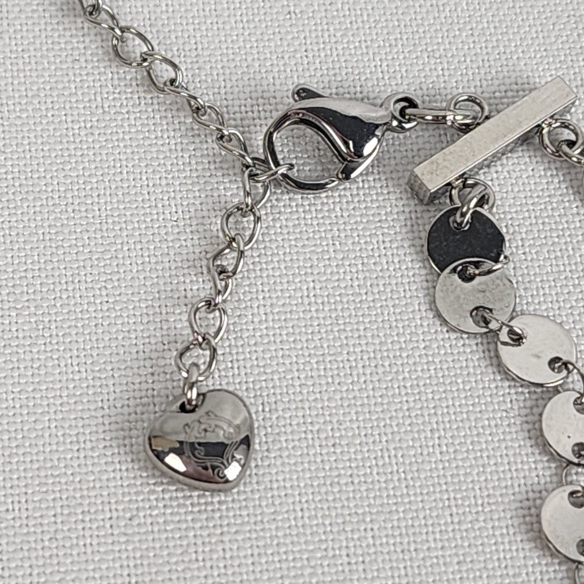 Tocara Silver Chain Link Layered Necklace