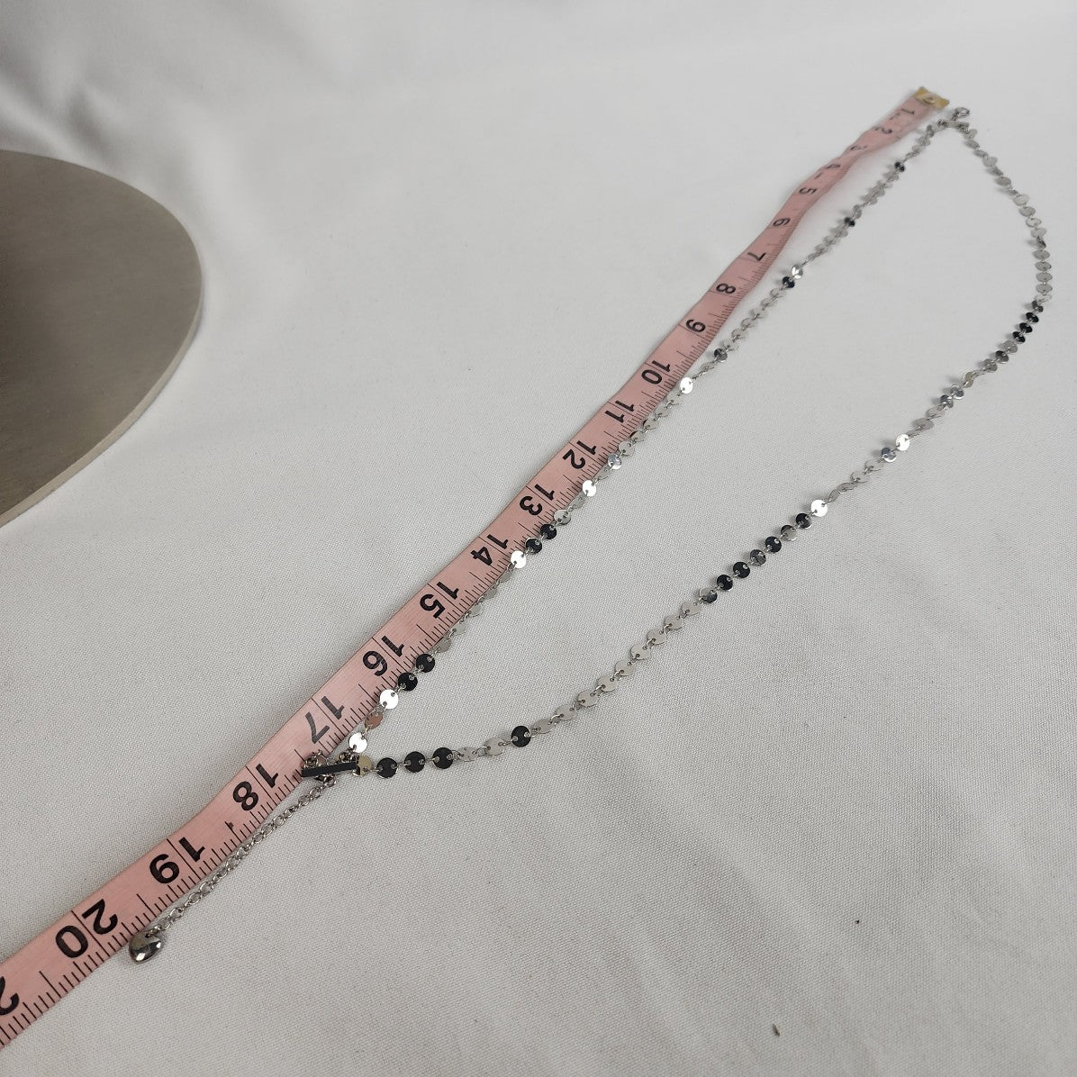 Tocara Silver Chain Link Layered Necklace