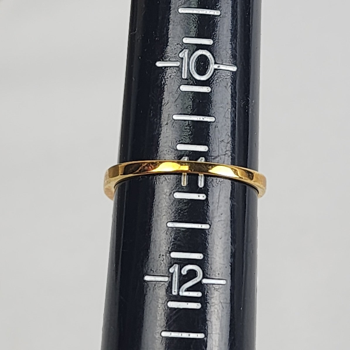 Gold Tone Red Stone Ring Size 11
