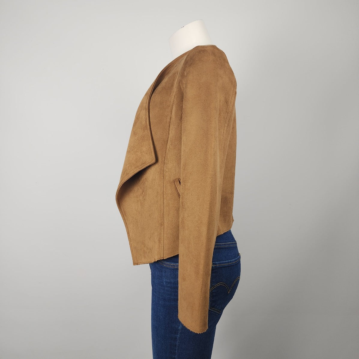Brown Faux Suede Jacket Size M