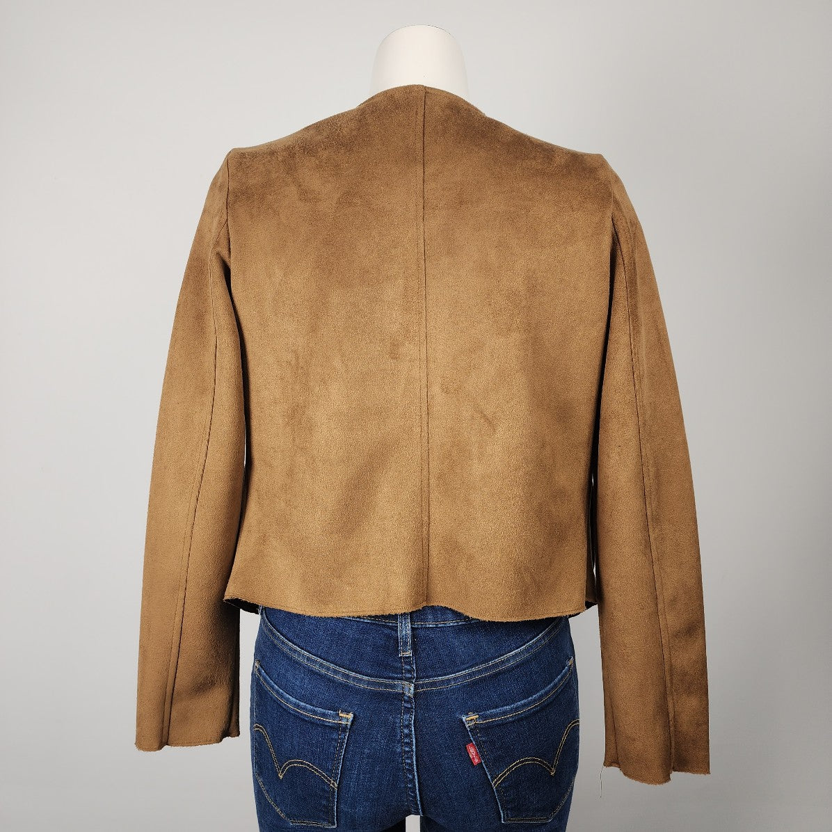 Brown Faux Suede Jacket Size M