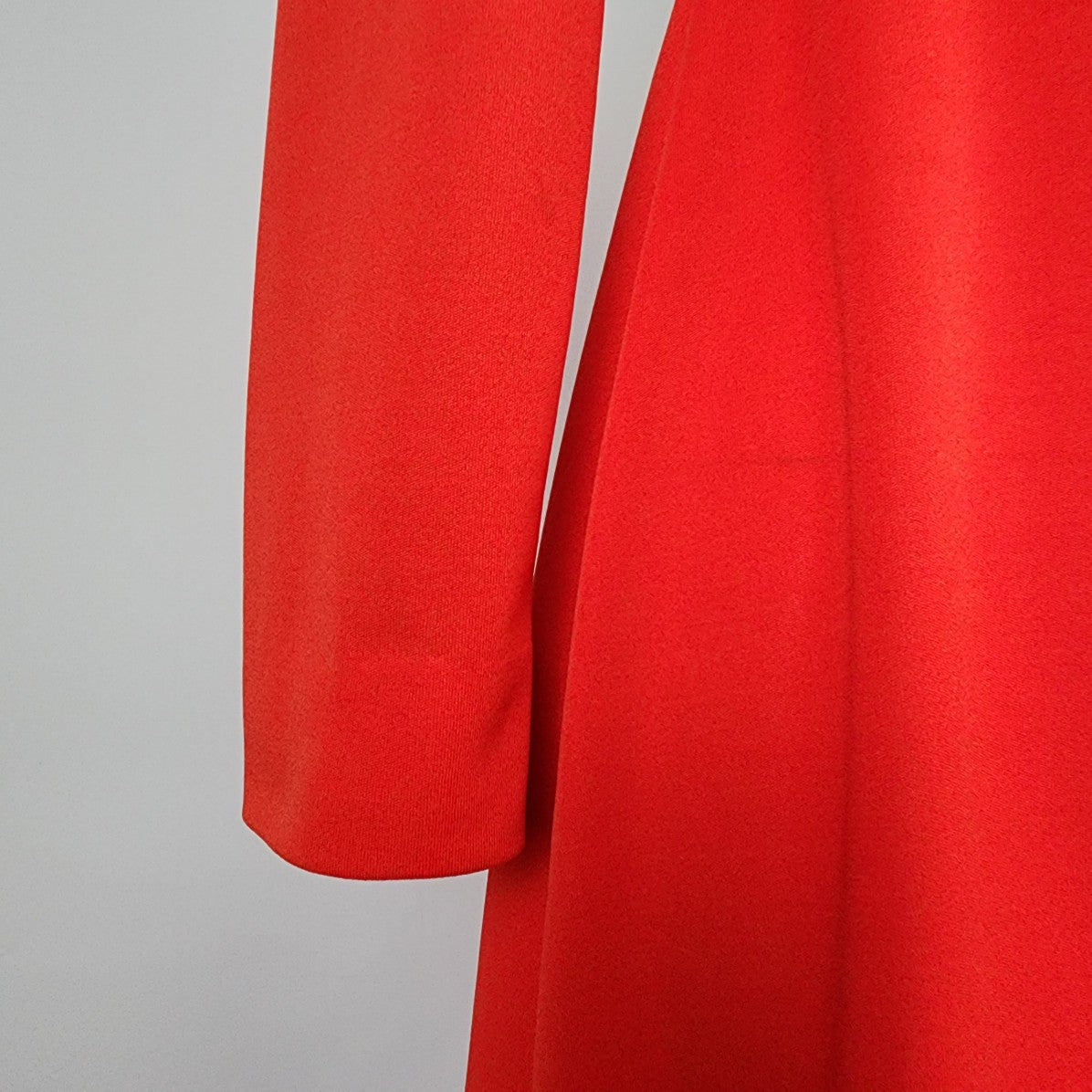 Vintage Red Long Sleeve Maxi Dress Size S/M