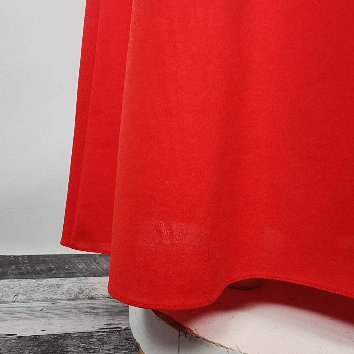Vintage Red Long Sleeve Maxi Dress Size S/M