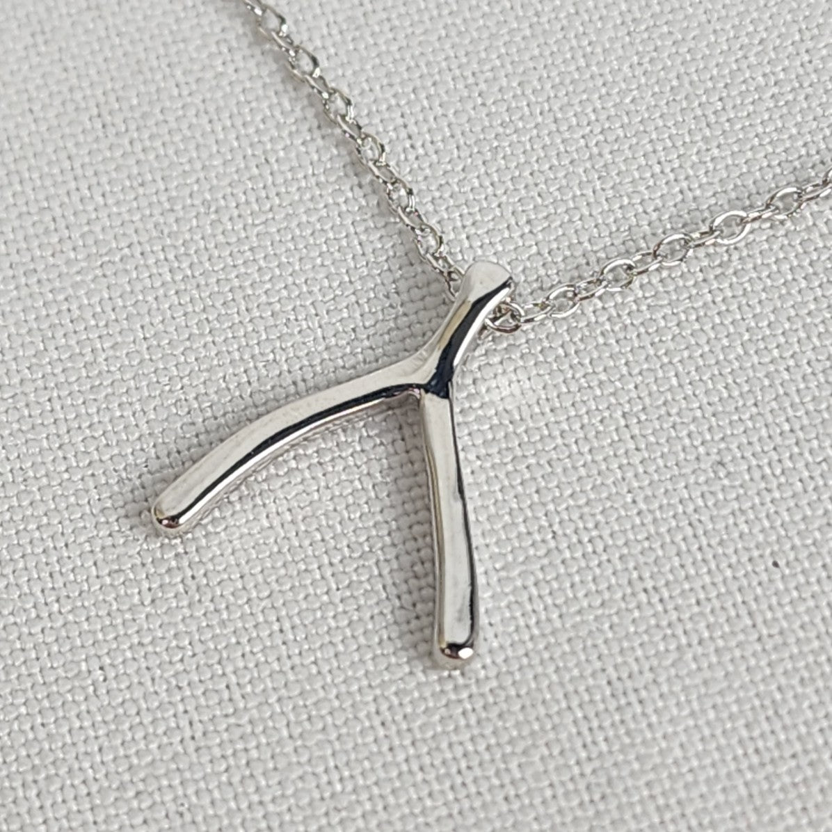 Sterling Forever Wishbone Pendant