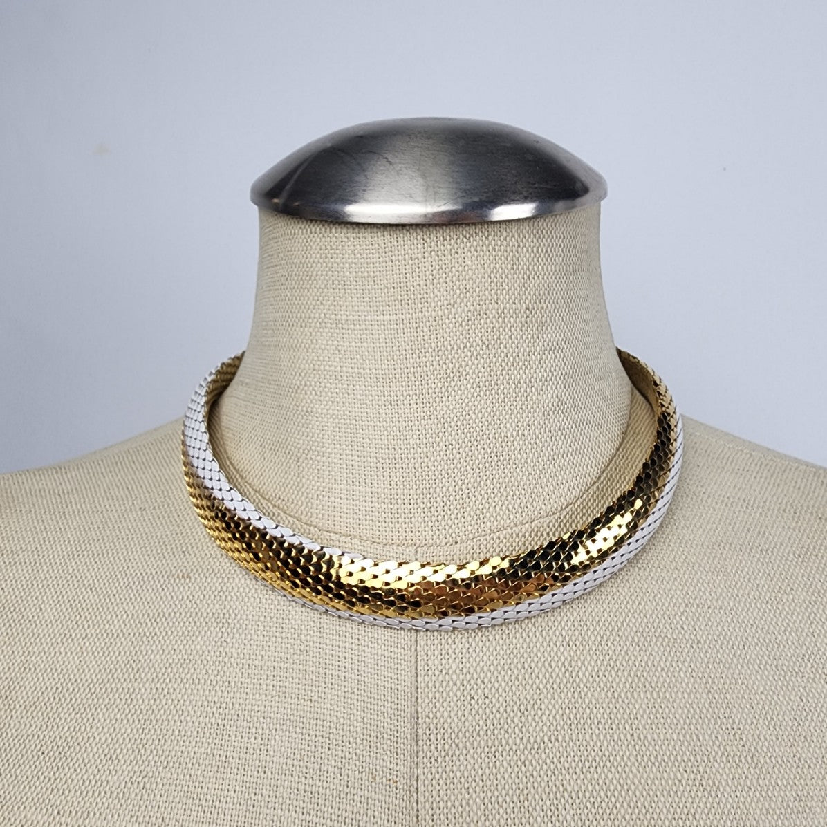 Vintage Gold Tone White Enamel Necklace Earrings Bracelet