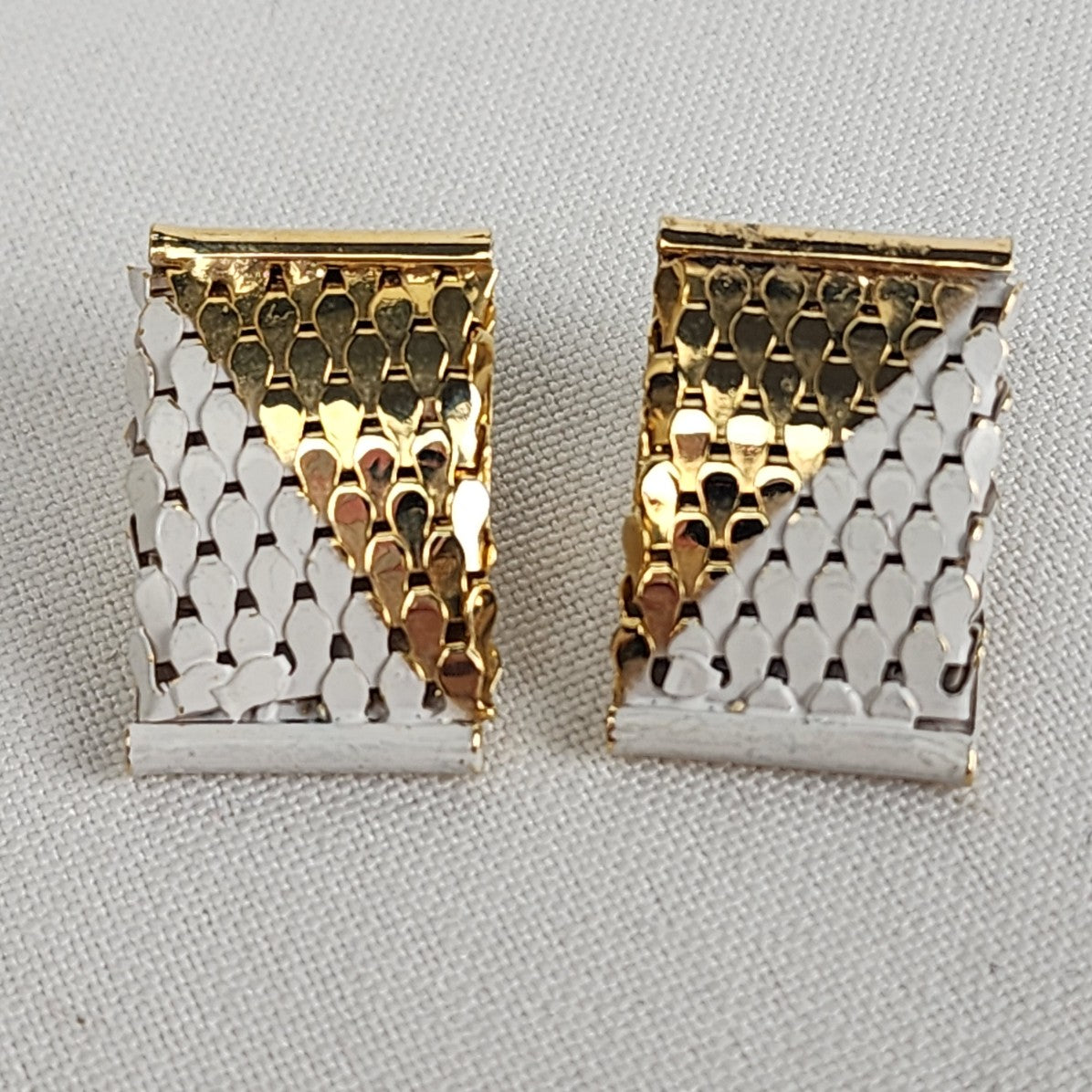 Vintage Gold Tone White Enamel Necklace Earrings Bracelet