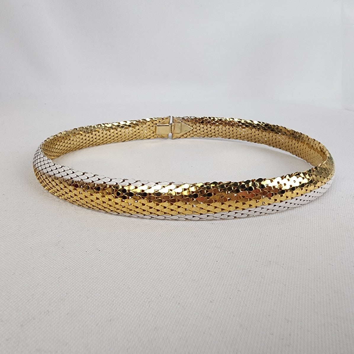 Vintage Gold Tone White Enamel Necklace Earrings Bracelet