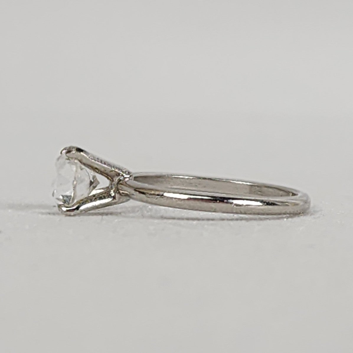 Silver Faux Diamond Ring Size 7
