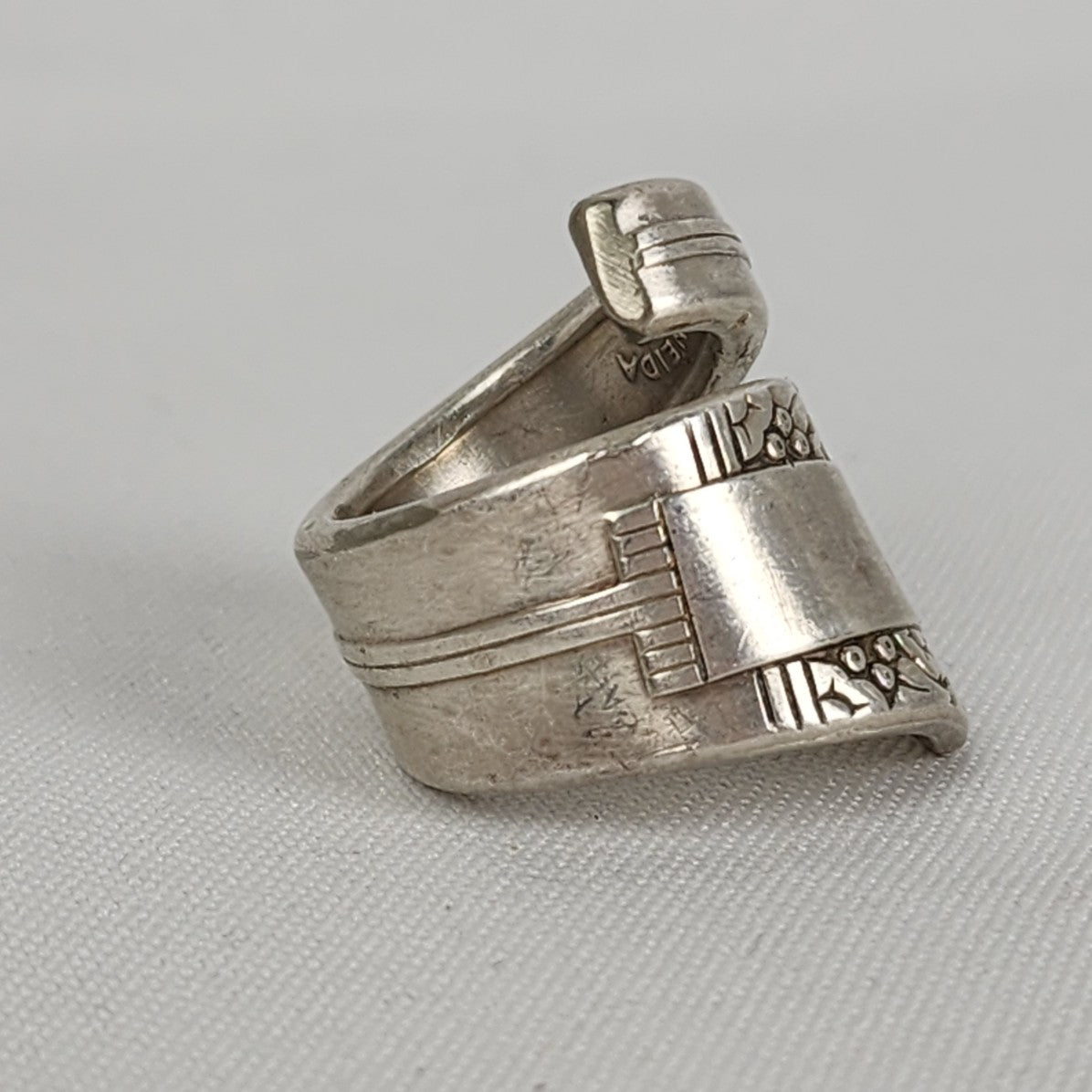Vintage Oneida Silver Spoon Ring Size 8