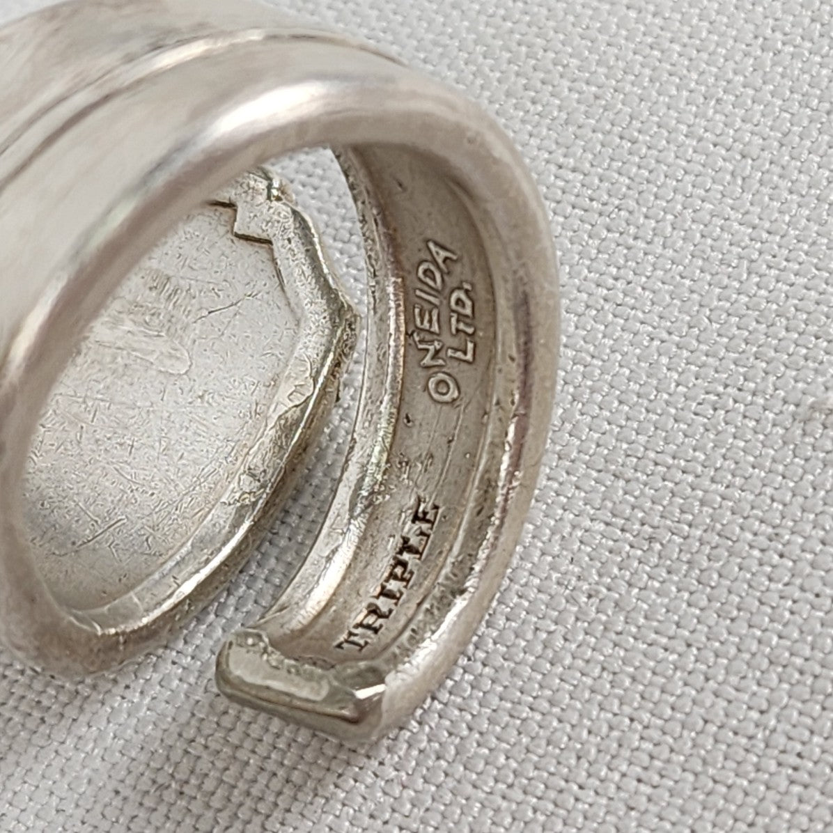 Vintage Oneida Silver Spoon Ring Size 8