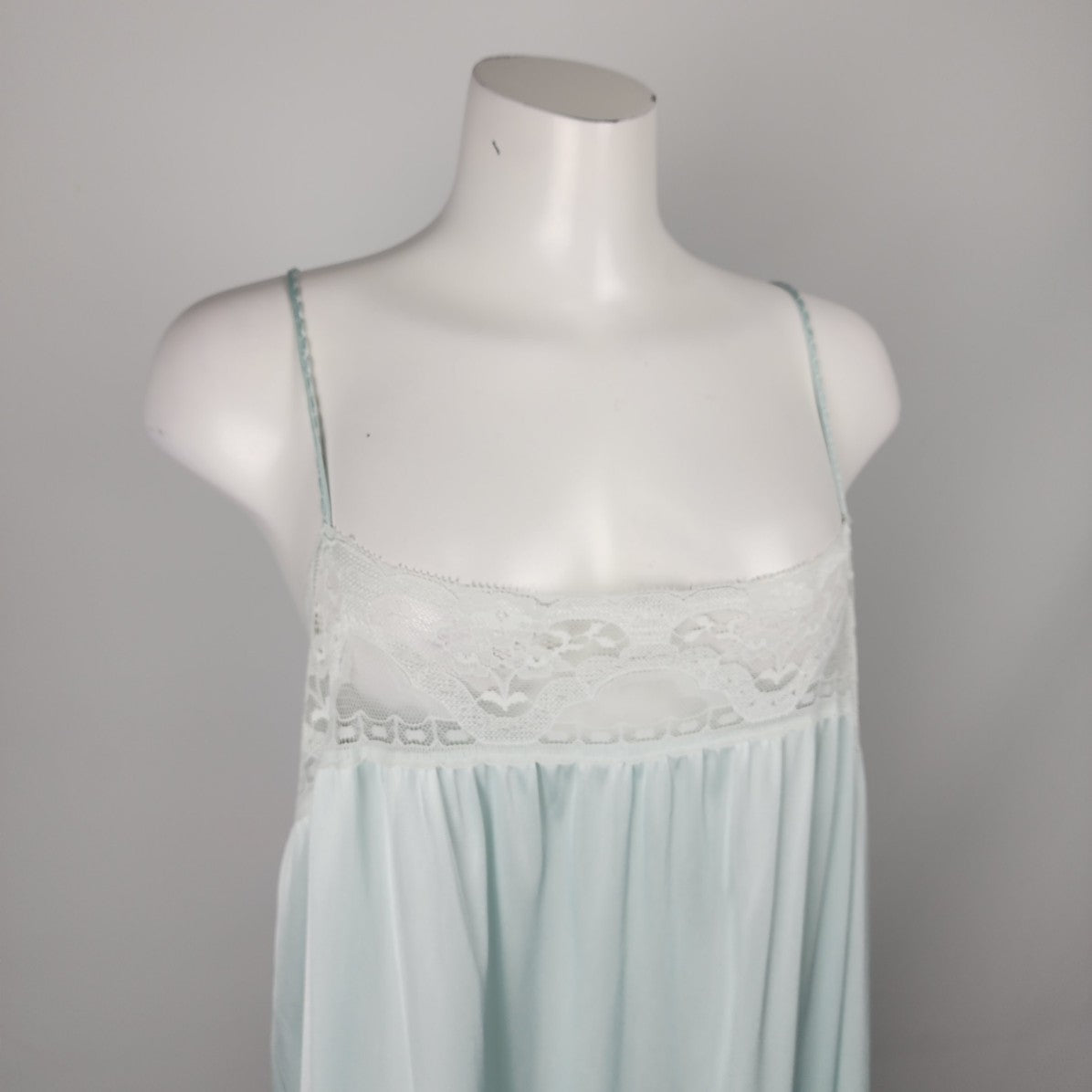 Vintage Van Raalte Blue Lingerie Slip Dress Size M