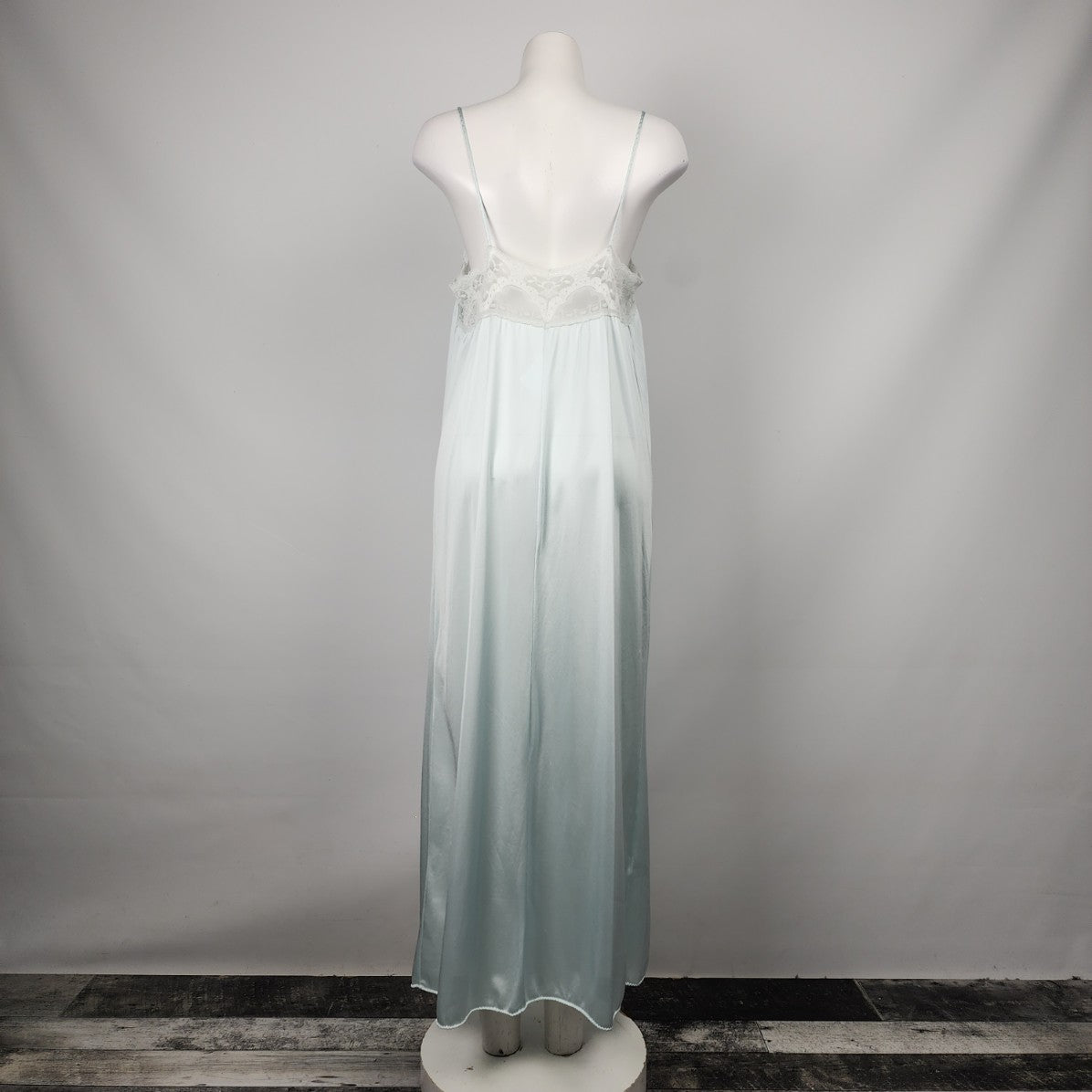 Vintage Van Raalte Blue Lingerie Slip Dress Size M