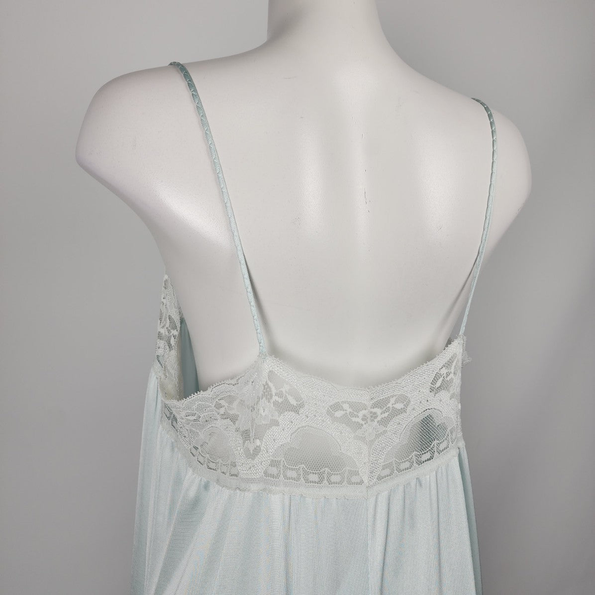 Vintage Van Raalte Blue Lingerie Slip Dress Size M