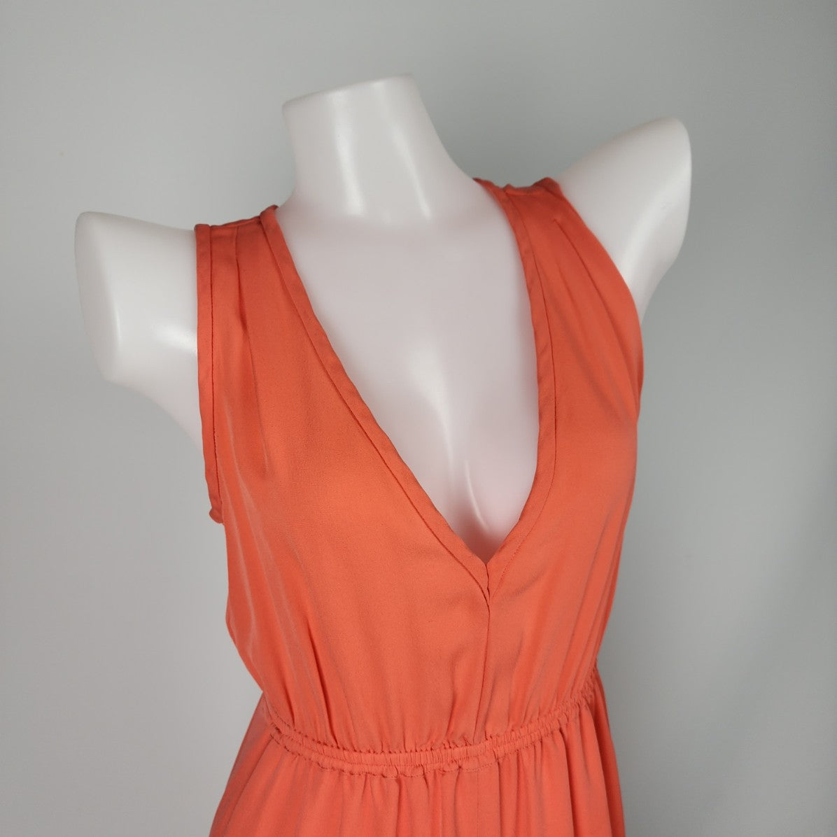 Babaton Aritzia Coral Silk Mini Dress Size XXS