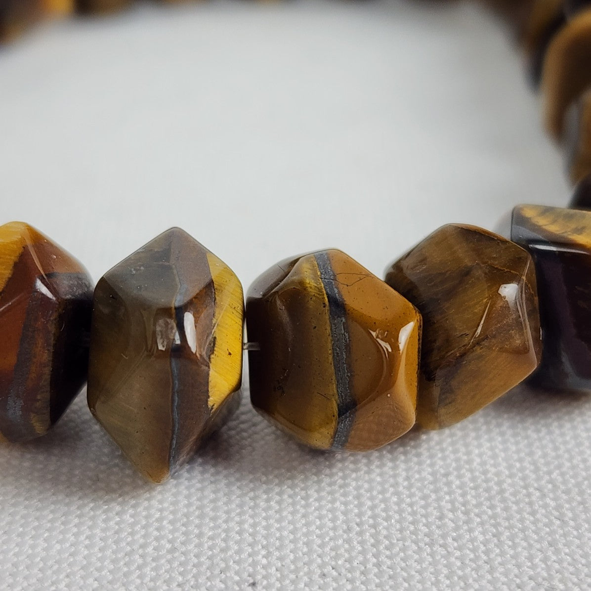 Tigers Eye Beaded Stretch Bracelet