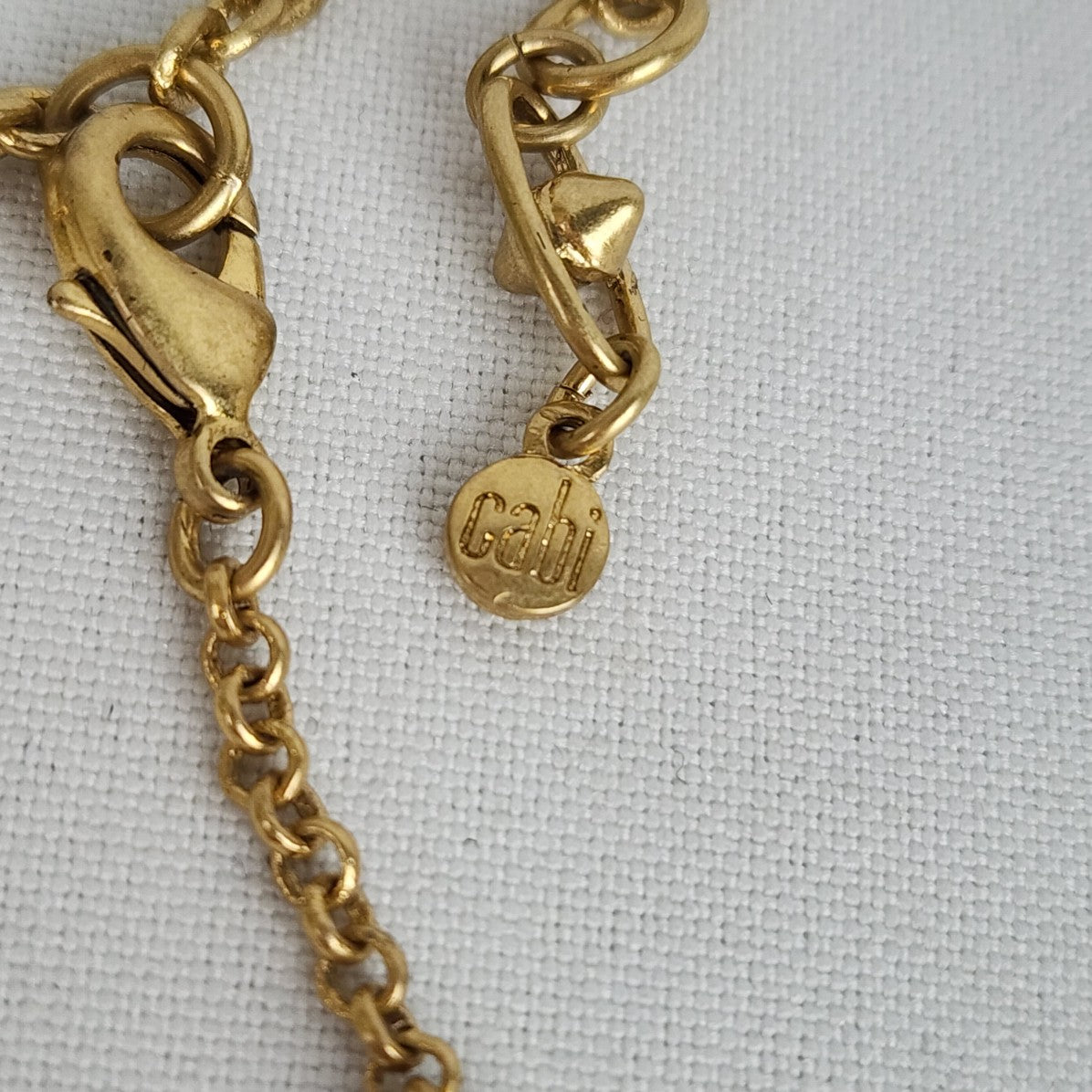 Cabi Bon Vivant Gold Flower Necklace & Bracelet