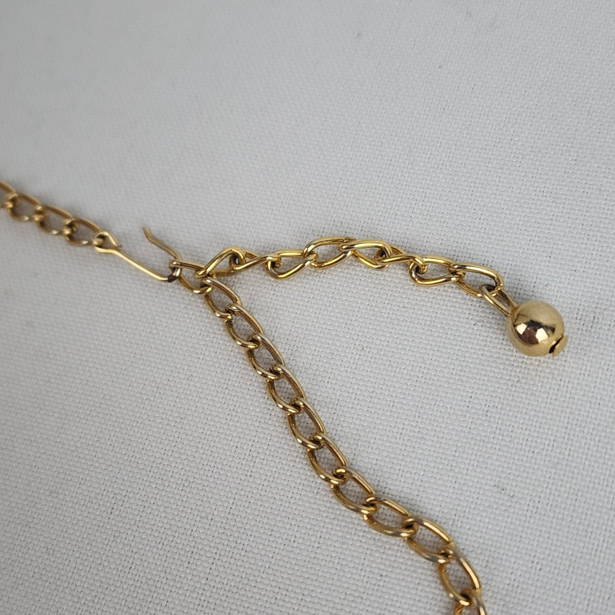 Vintage Gold Tone Purple Collar Necklace