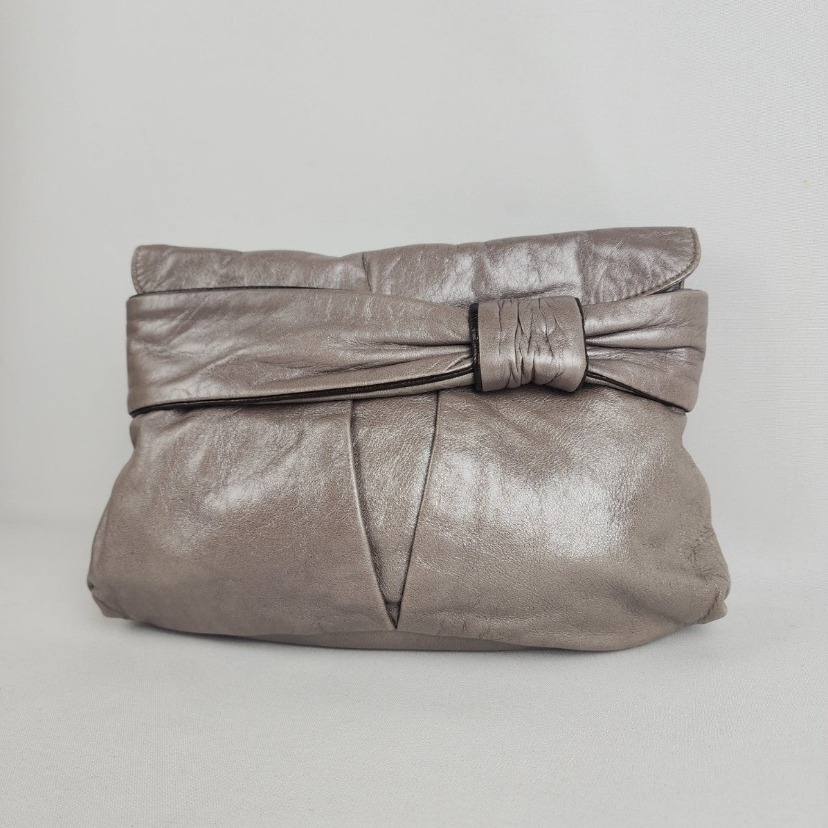 Kooba Metallic Silver Leather Clutch Purse – DYL Fashions