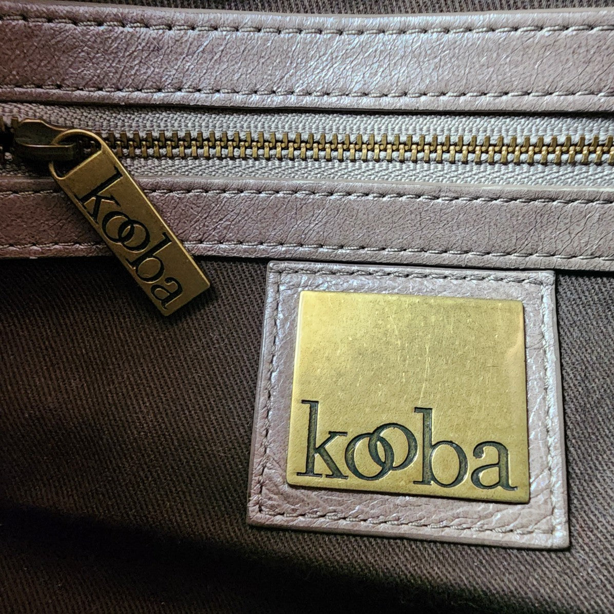 Kooba Metallic Silver Leather Clutch Purse