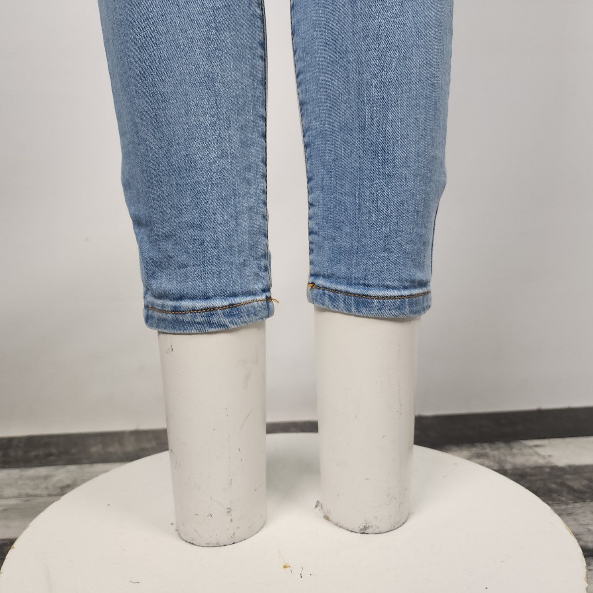 Ci Sono Light Wash Distressed Denim Overalls Size S