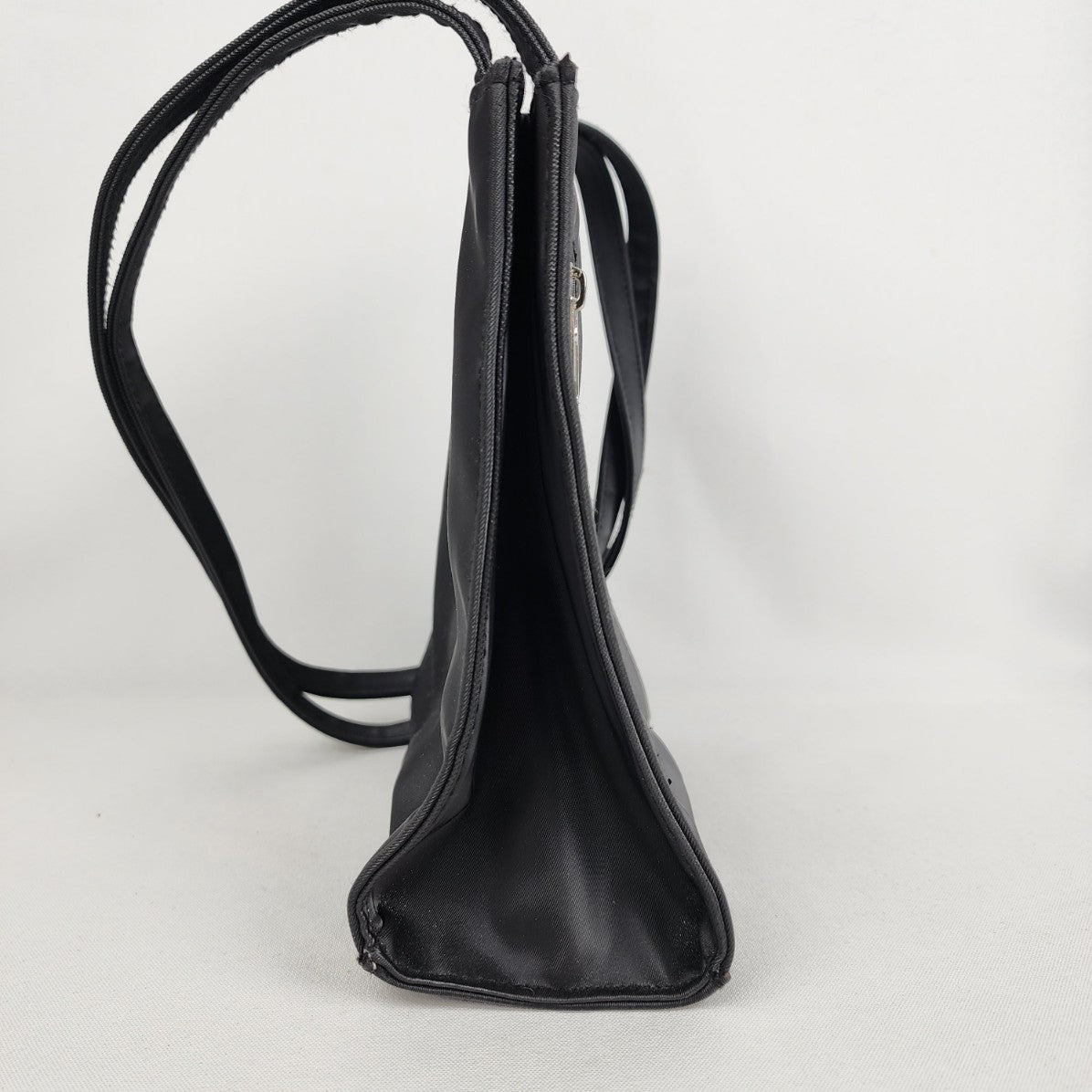 Vintage Y2K Black Zip Detail Mini Tote Shoulder Purse