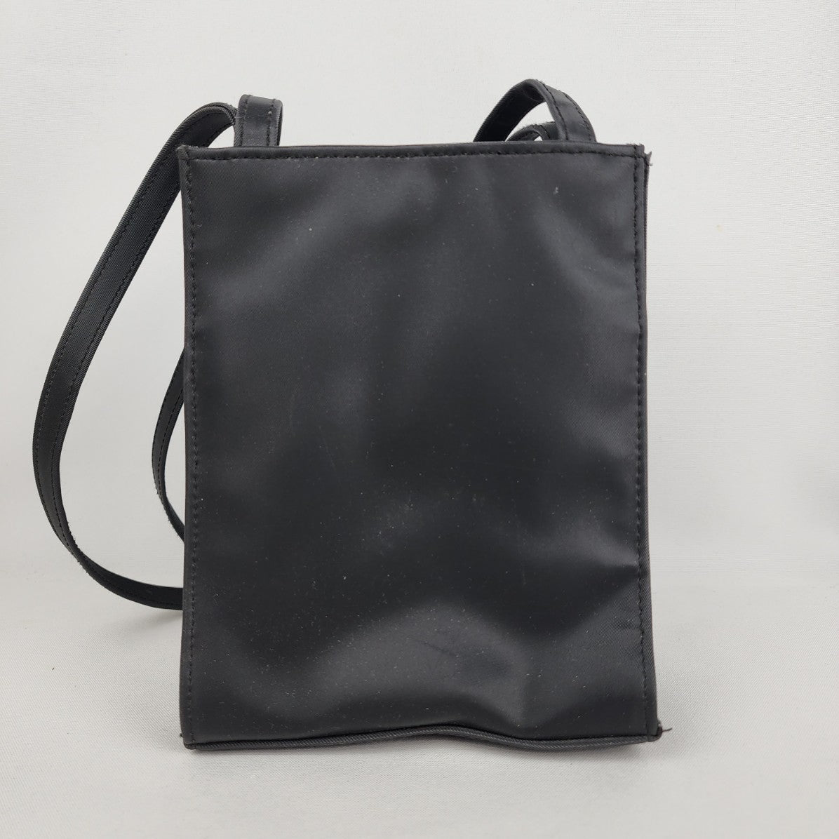 Vintage Y2K Black Zip Detail Mini Tote Shoulder Purse