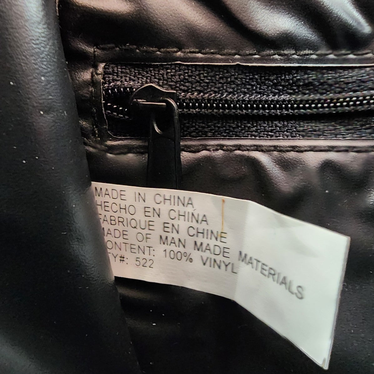 Vintage Y2K Black Zip Detail Mini Tote Shoulder Purse