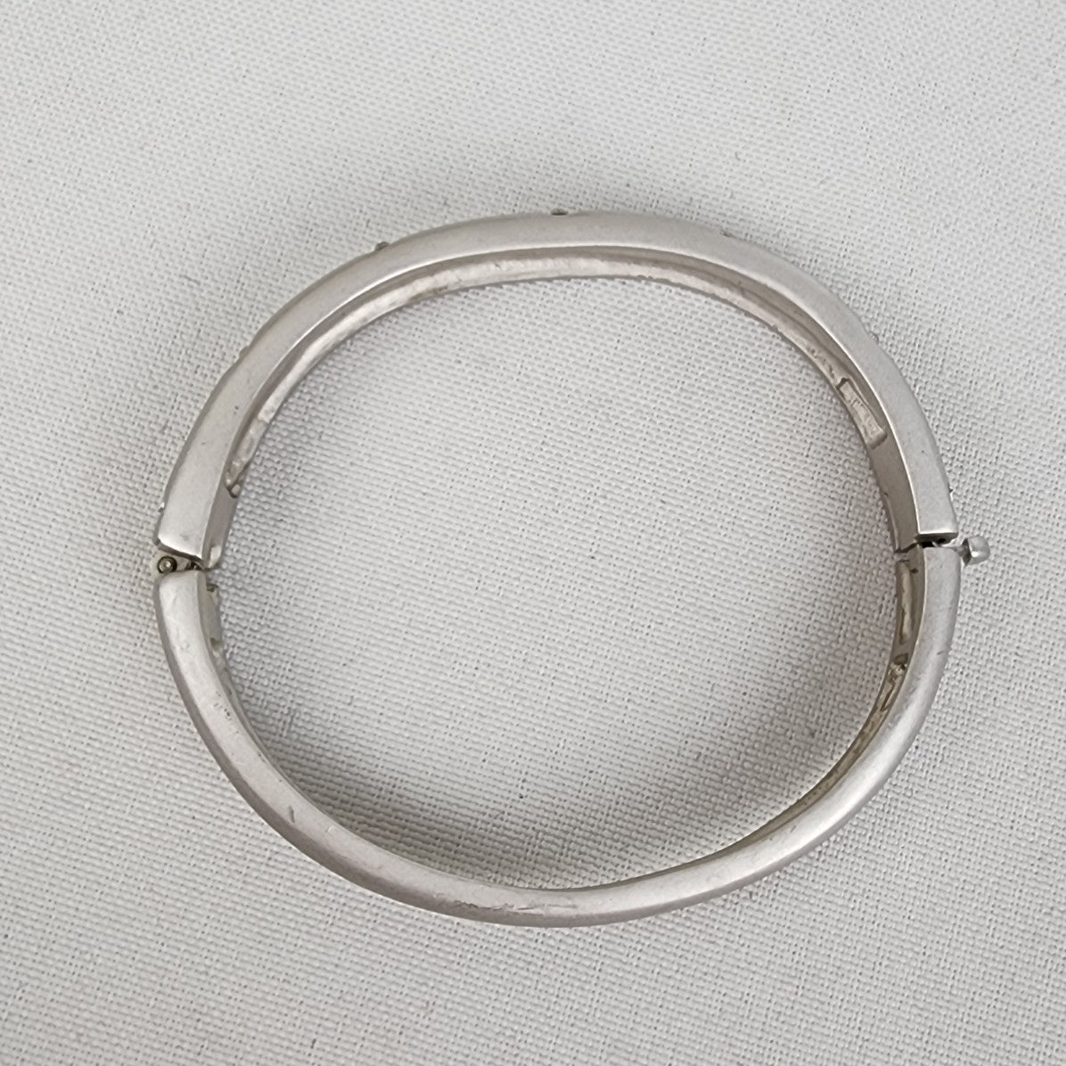 Butler Matt Silver Rhinestone Hinge Bracelet