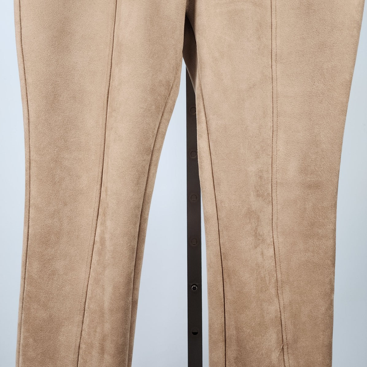 Minkas Brown Faux Suede Pull On Pants Size 2XL