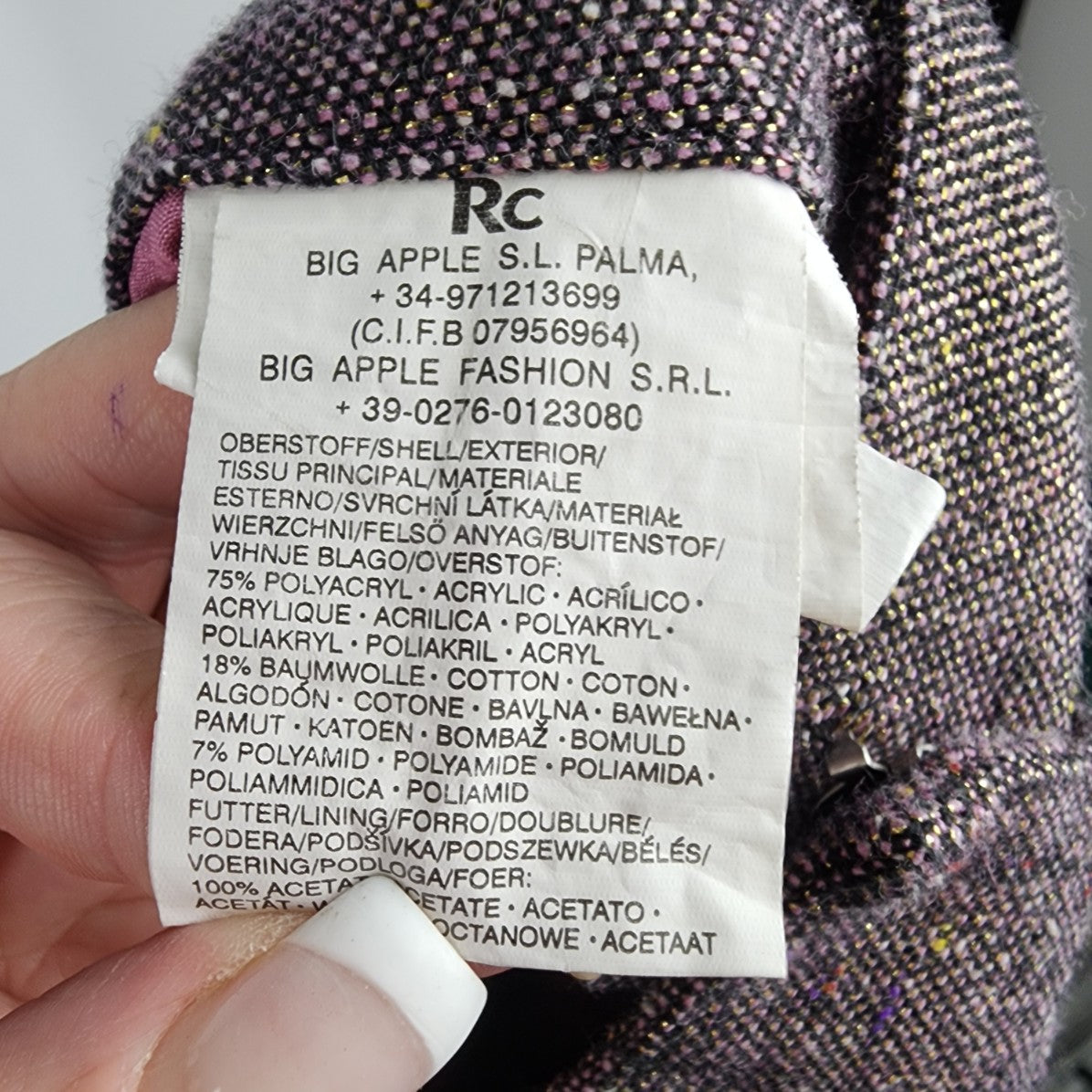 Vintage R Collection Purple Metallic Wide Leg Dress Pants Size 4