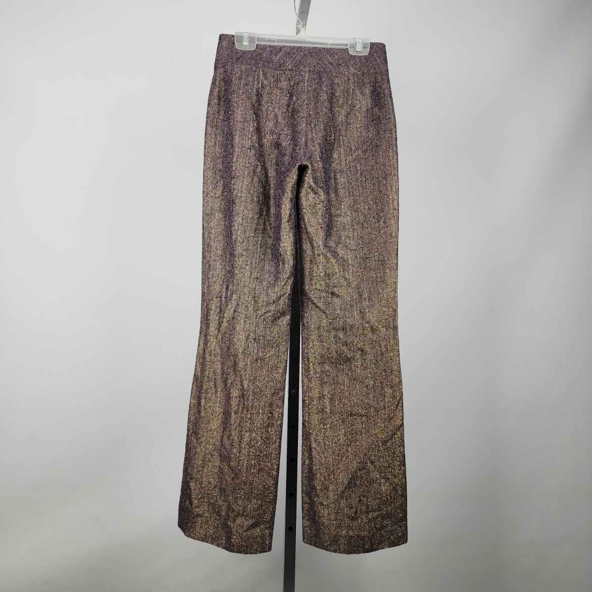 Vintage R Collection Purple Metallic Wide Leg Dress Pants Size 4