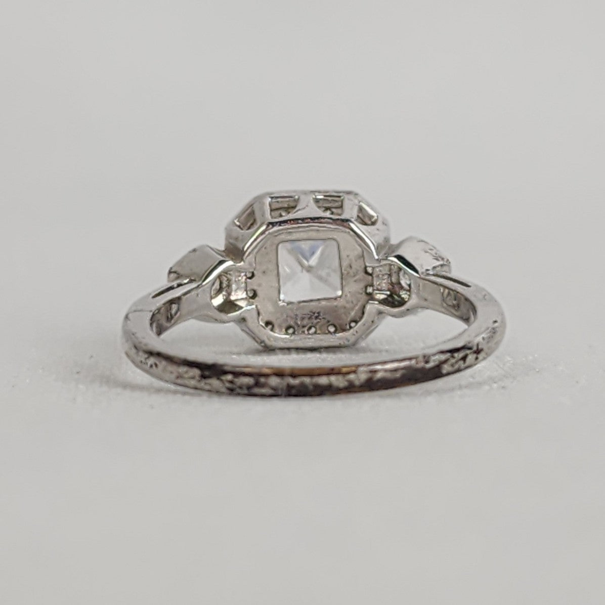Stella & Dot Deco Silver Tone Cocktail Ring Size 9