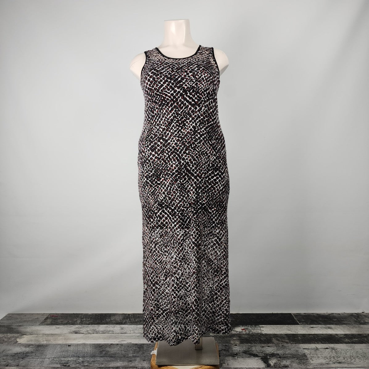 Frank Lyman Black Cutout Maxi Dress Size 16